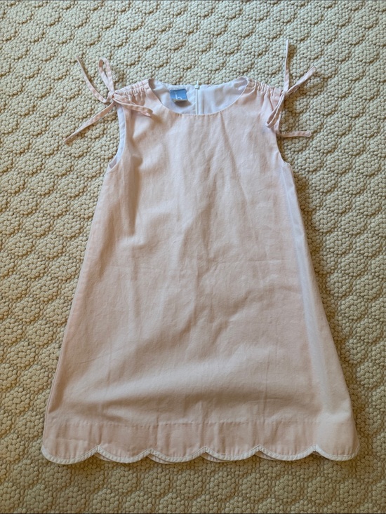 bella bliss Other - NBW Bella Bliss Light Pink Scalloped Hem Tie-Shoulder Dress